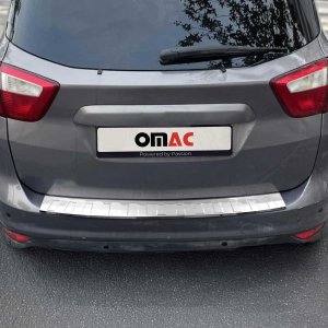 Ford C-MAX Rear Bumper Sill Cover - Omac - Gloss Silver - 2013-2017